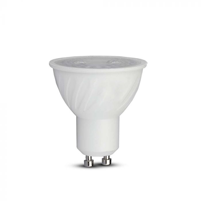 V-TAC 21195 VT-227D 6W GU10 RIPPLE PLASTIC SPOTLIGHT SAMSUNG CHIP 3000K 38'D DIMMABLE