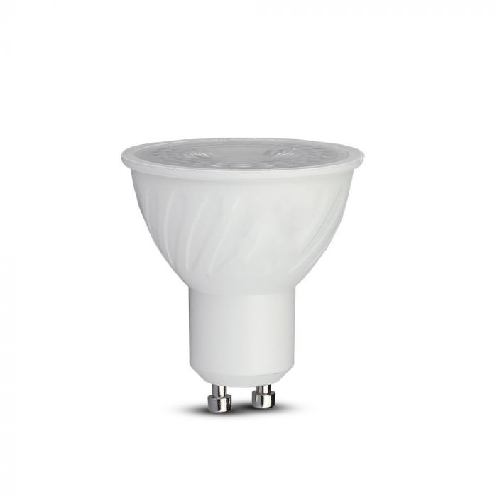 V-TAC 21196 VT-227D 6W GU10 RIPPLE PLASTIC SPOTLIGHT SAMSUNG CHIP 4000K 38'D DIMMABLE