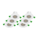 V-tac PACK OF 6 VT-DL0508A 5W/8W LED FIRE RATED DOWNLIGHT FLICKER FREE 4IN1 DIMMABLE (236126)