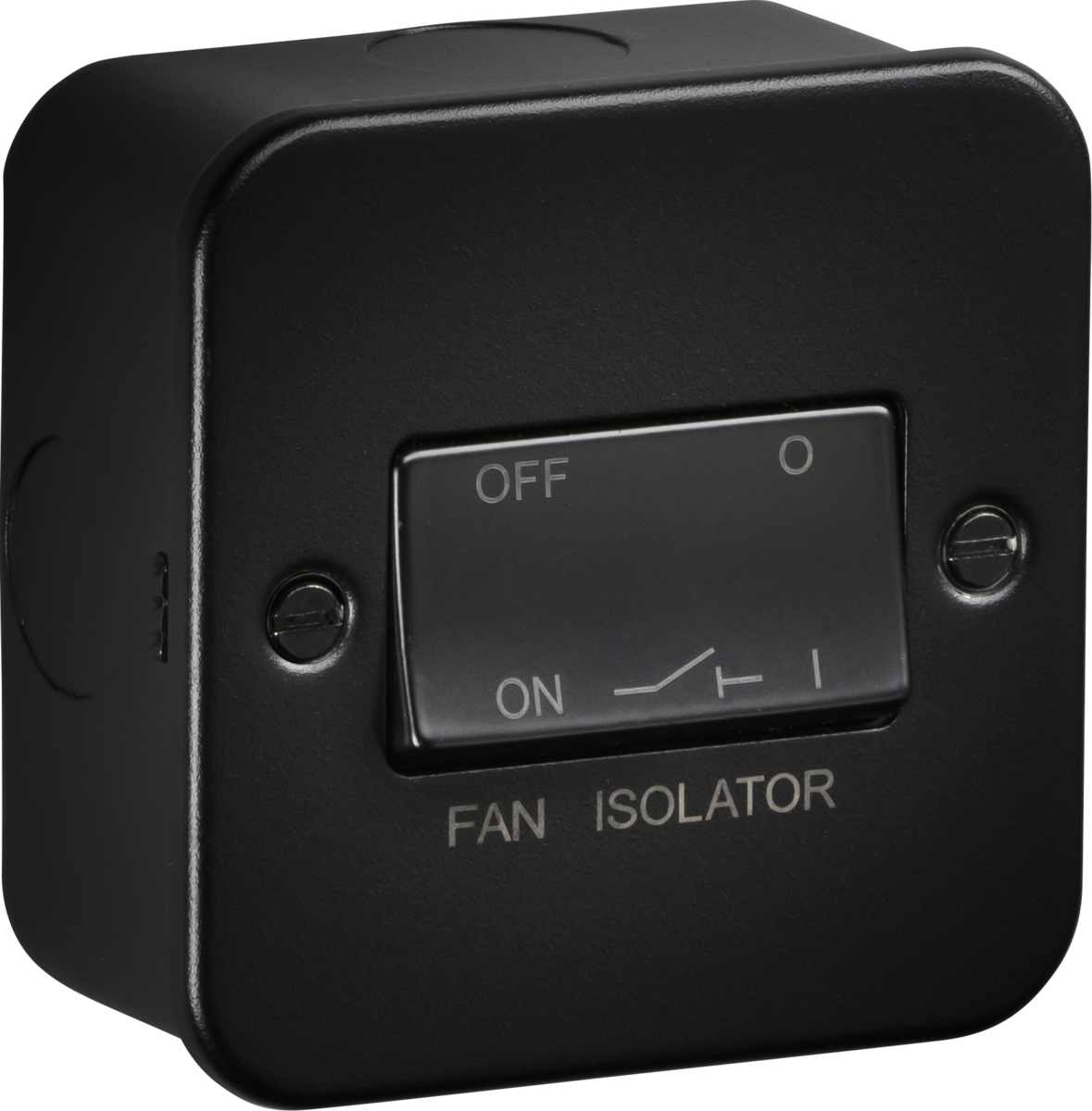 Knightsbridge MLA M1100TB Metalclad 10A Fan Isolator Switch - Textured