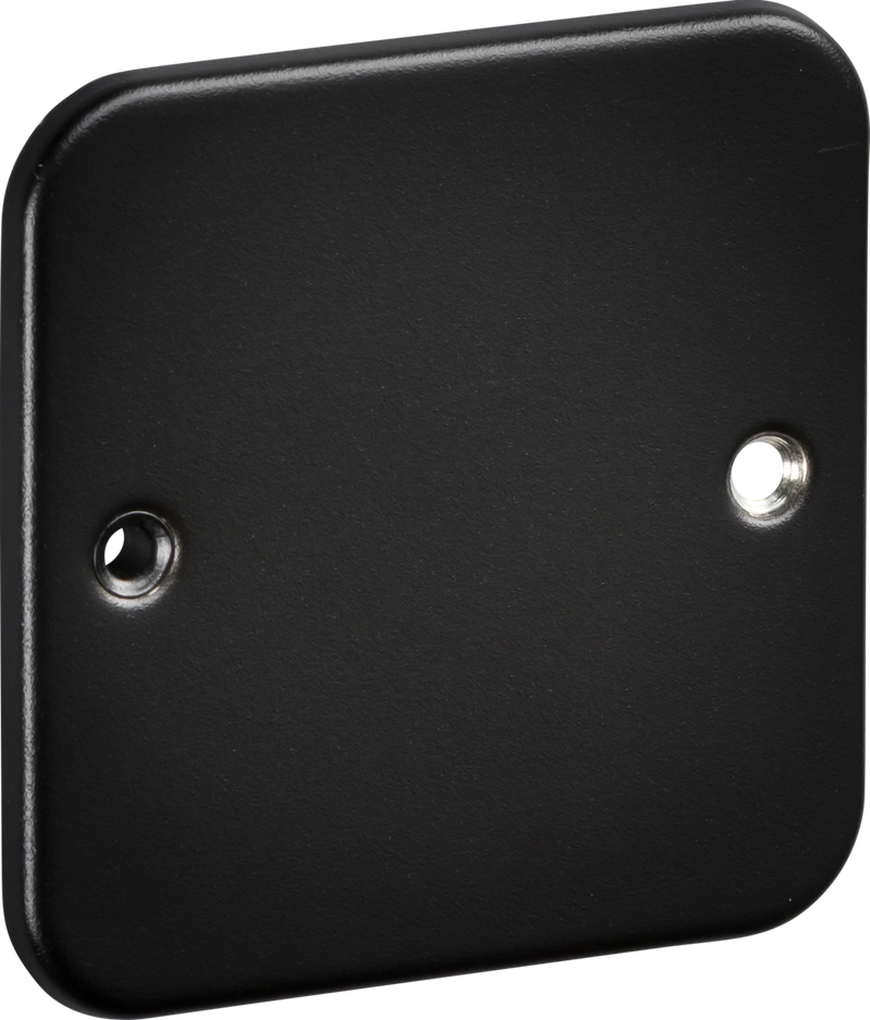 Knightsbridge MLA M8500TB Metalclad 1G Blanking Plate - Textured Sand Black Finish