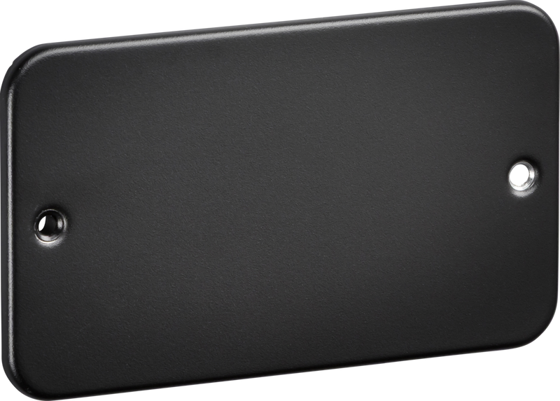 Knightsbridge MLA M8600TB Metalclad 2G Blanking Plate - Textured Sand Black Finish