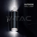 V -tac 24167 VT-10175 GU10 Wall Light Holder Double Head IP44