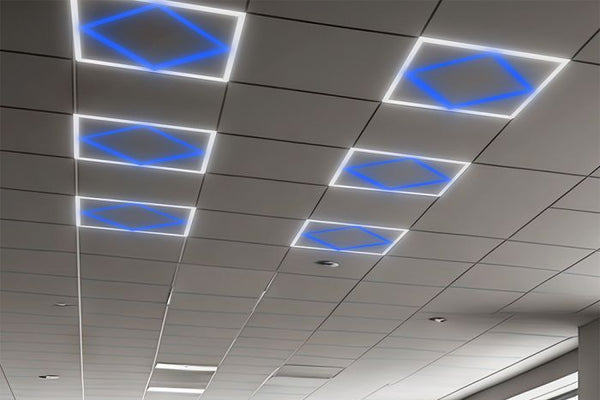 V-Tac VT-6169 64W LED DIAMOND-IN-SQUARE PANEL LIFUD DRIVER+QC 595x595MM FLICKER FREE 6500K+BLUE