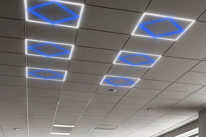 V-Tac VT-6169 64W LED DIAMOND-IN-SQUARE PANEL LIFUD DRIVER+QC 595x595MM FLICKER FREE 6500K+BLUE