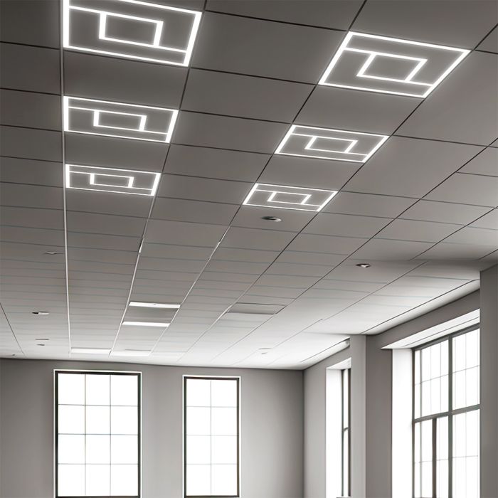 V-Tac VT-6159 60W LED SPIRAL FRAME PANEL LIFUD DRIVER+QC 595x595MM FLICKER FREE 6500K