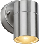 Knightsbridge MLA OBEX1BC IP55 GU10 Brushed Chrome Single Wall Light