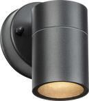 Knightsbridge MLA OBEX1BK IP55 GU10 Aluminium Matt Black Single Wall Light
