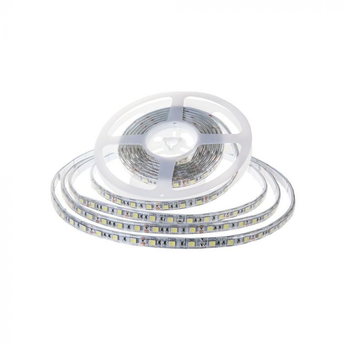 V-TAC 2607 VT-5050-60 9W/M LED STRIP LIGHT(BS PLUG) 6400K SET IP65 12V(5M/ROLL)