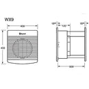 Xpelair WX9 Intake / Extract Commercial Wall Fan - White