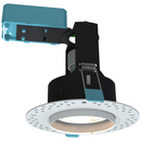 PACK OF 10  Ansell AEFRD/TRIM Edge GU10 Trimless IP65 Fire Rated 50W GU10 Matt White Downlight