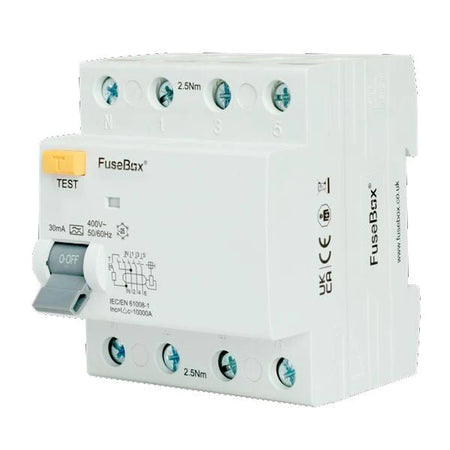 Fusebox RTB630304M 3 Phase, RCD, 63A 30mA, 4P, Type B