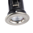 Saxby 50673 ShieldPLUS Fire Rated Dimmable GU10 Downlight in Satin Nickel (Brushed Chrome Effect)
