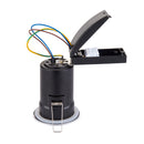 Saxby 50686 ShieldPlus IP65 Fire Rated, Dimmable, GU10 Downlight for Bathrooms in Polished Chrome