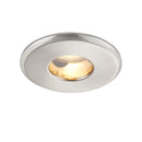 Saxby 50688 ShieldPlus IP65 Fire Rated, Dimmable, GU10 Downlight for Bathrooms in Satin Nickel (Brushed Steel Effect)