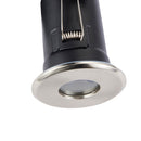 Saxby 50688 ShieldPlus IP65 Fire Rated, Dimmable, GU10 Downlight for Bathrooms in Satin Nickel (Brushed Steel Effect)