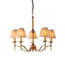 Endon 63627 Stanford antique brass 5lt Pendant