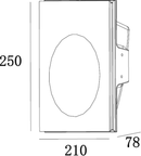 Knightsbridge MLA PWRCC 230V GU10 35W Recessed Round Plaster Wall Light