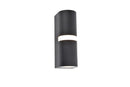 Lutec 5117201012 mika 2 x gu10 outdoor wall light matt black