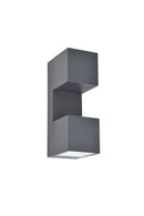 Lutec 5117401118 fari integrated led wall light 3000k dark grey