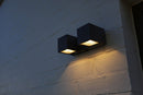 Lutec 5117401118 fari integrated led wall light 3000k dark grey