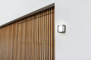 Lutec 5195401118 qubo ip54 integrated led wall light in dark grey 650 lumen 3000k