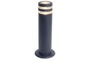 Lutec 7204803118 focus ip44 gu10 bollard light in dark grey
