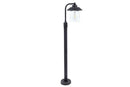 Lutec 7264210213 cate ip44 e27 bollard light in black-rust