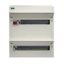 Crabtree 534-28383B 34 Way Duplex Dual RCD Consumer Unit 100A Main Switch, 80A 30mA RCD +16, 80A 30mA RCD +18