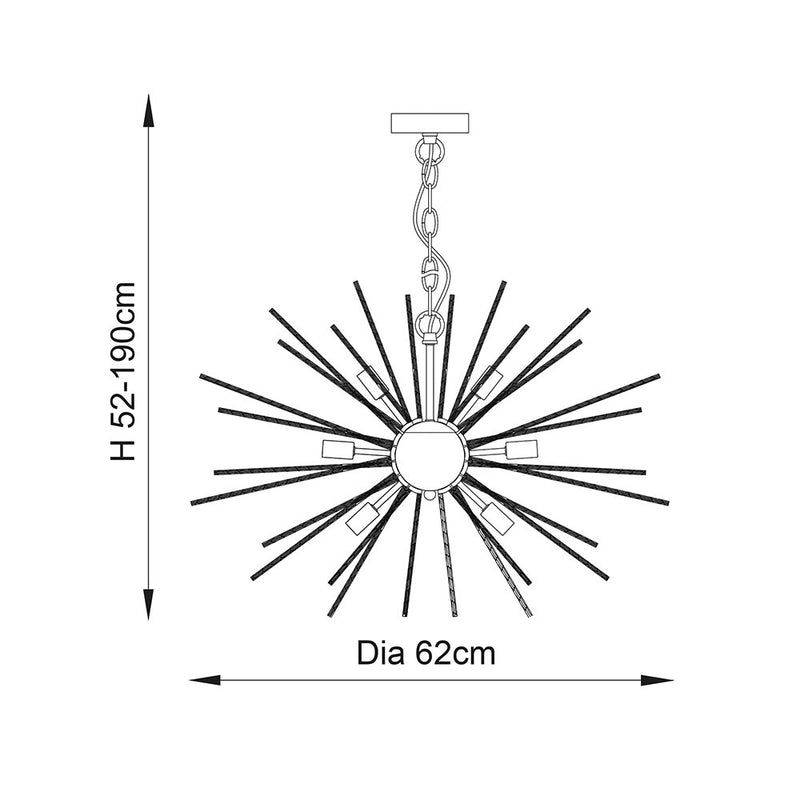 Endon 70575 Orta 9lt Pendant