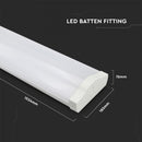 V-Tac VT-8-61 60W, 5-FT, 4000K LED Ceiling Batten Fitting w/ Samsumg Chip for Schools and Offices