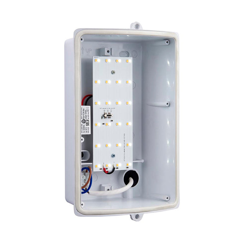Saxby 75930 Bianco LED 1lt wall IP44 7W warm white