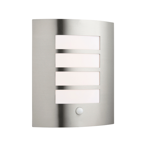Saxby 75931 Bianco LED PIR 1lt wall IP44 7W warm white