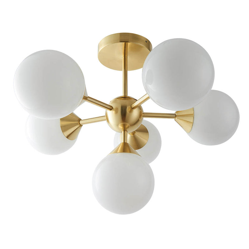 Endon 76501 Oscar 6-Light Semi Flush - Elegant Lighting Solution for High-End Interiors