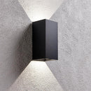 Saxby 79196 Glover CCT (Colour Changing) Outdoor/Indoor Angled Wall Light w/ Integrated LED in Matt Black