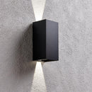 Saxby 79196 Glover CCT (Colour Changing) Outdoor/Indoor Angled Wall Light w/ Integrated LED in Matt Black