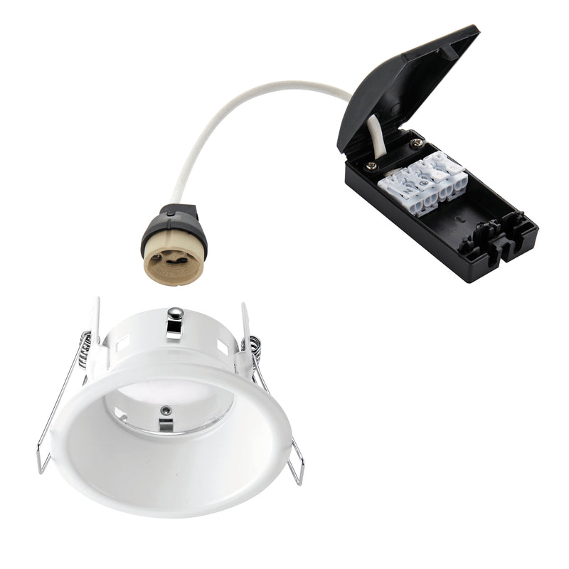 Saxby 80247 Speculo Anti-Glare LED Downlight IP65 50W – Matt White Finish, Waterproof & Energy Efficient