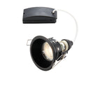PACK OF 10 - Saxby 80248 Speculo Anti-Glare LED Downlight IP65 50W  Matt Black Finish, Waterproof & Energy Efficient