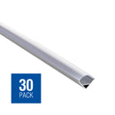 Saxby 80501-30PK Rigel Corner 2m Aluminium Profile/Extrusion Silver - 30 Pack