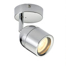 Saxby 81569 Knight 1lt Spot IP44 - Chrome