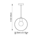 Endon 81921 Hoop 1lt Pendant