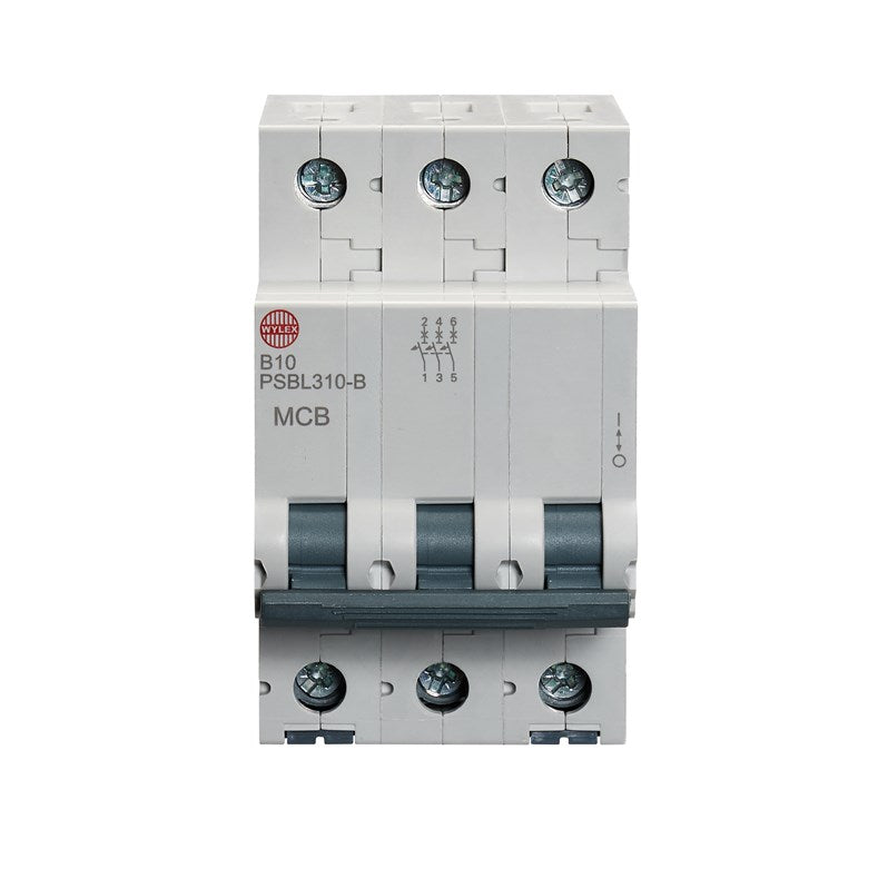 Wylex PSBL310-B 10A, B-Type Triple Pole MCB