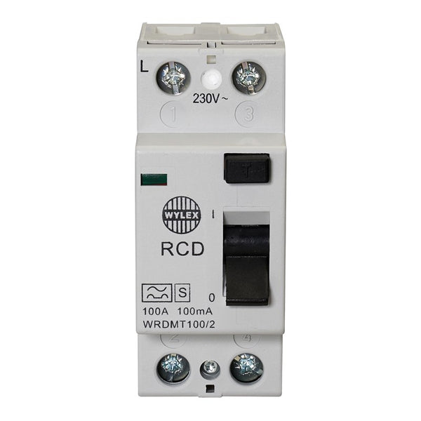 Wylex WRDMT100/2 100A 100mA DP Type A TD RCCB