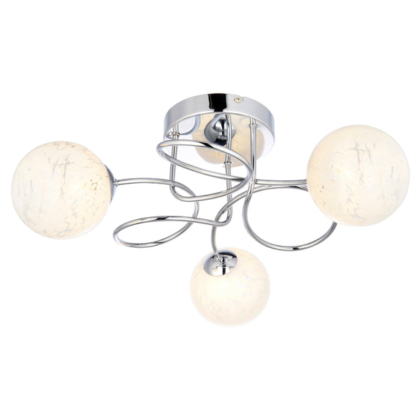 Endon 96641 Delos 3lt Semi flush