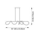 Endon 97629 Attalea 1lt Pendant