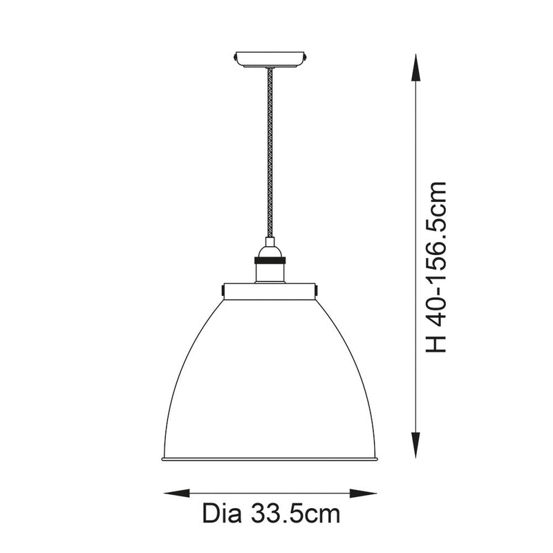 Endon 98749 Franklin 1lt Pendant