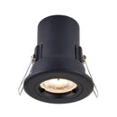 Saxby 99758 ShieldPlUS Fire Rated, Dimmable GU10 Downlight in Matt Black with Easy Push-Fit Installation