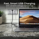 BG NBS22UAC45G Nexus Metal Brushed Steel Double 13A Socket with Type A and C Charger 45W