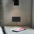 BG NFB22UAC12B Double switched single pole, with USB A + C (12W)