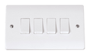 Click Scolmore CCA019 10A 4 Gang 2 Way Switch